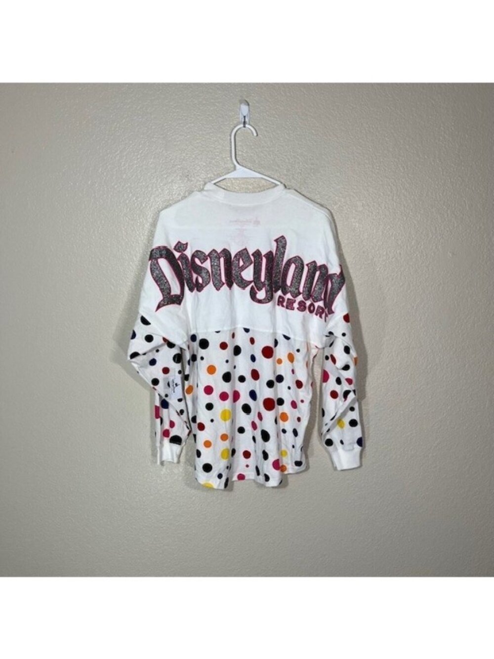 Disneyland Resort Rock The Dots Spirit Jersey White Minnie Mouse New XS